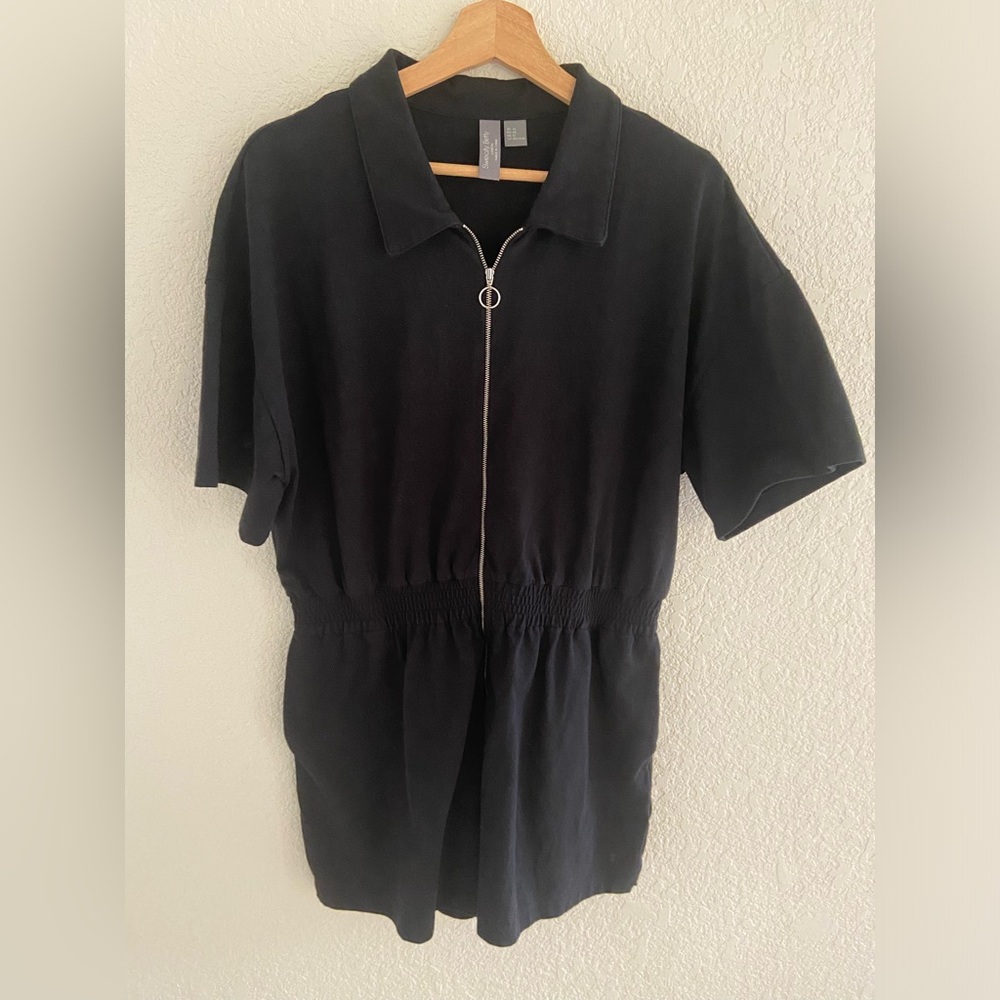 Sweaty Betty Black Romper Zip up